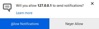 Click 'Allow Notifications' to enable Desktop Notifications in Mozilla Firefox Click 'Allow Notifications' to enable Desktop Notifications in Mozilla Firefox
